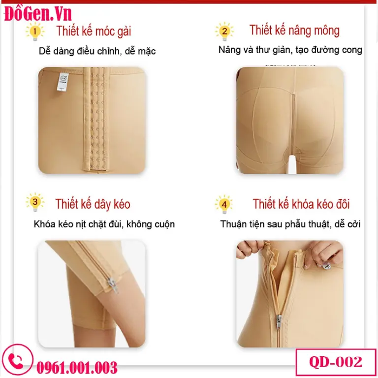 Quần Gen Nịt Bụng Đùi Sau Phẫu Thuật Hút Mỡ Bụng và Đùi