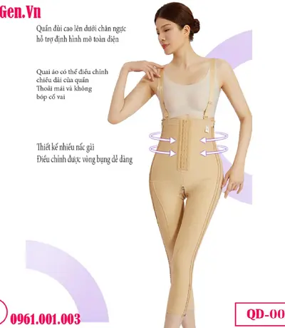 Quần Gen Nịt Bụng Đùi Sau Phẫu Thuật Hút Mỡ Bụng và Đùi