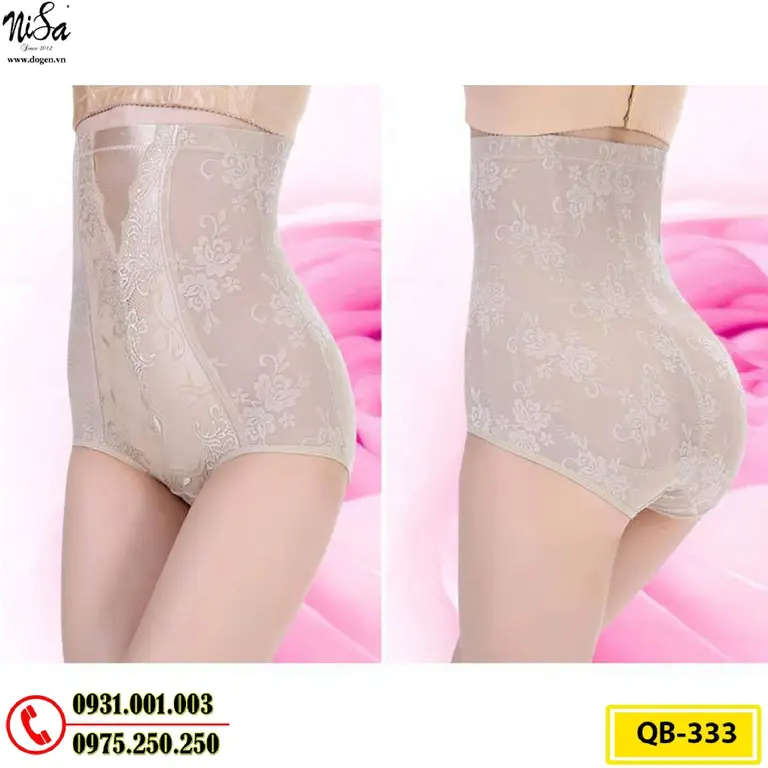 Quần Lót Gen Nịt Bụng Chống Cuộn Định Hình Vòng Eo (Cod: QB-333)