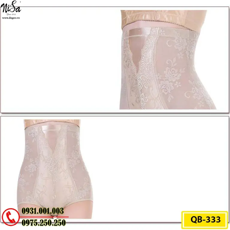 Quần Lót Gen Nịt Bụng Chống Cuộn Định Hình Vòng Eo (Cod: QB-333)