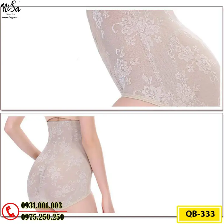 Quần Lót Gen Nịt Bụng Chống Cuộn Định Hình Vòng Eo (Cod: QB-333)