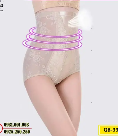 Quần Lót Gen Nịt Bụng Chống Cuộn Định Hình Vòng Eo (Cod: QB-333)