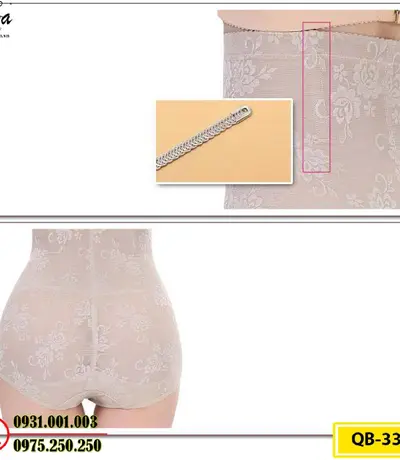 Quần Lót Gen Nịt Bụng Chống Cuộn Định Hình Vòng Eo (Cod: QB-333)