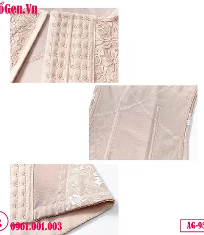 Áo gen nịt bụng định hình eo 9501: Nâng đỡ vòng 1, tạo khe ngực quyến rũ