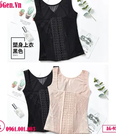 Áo gen nịt bụng định hình eo 9501: Nâng đỡ vòng 1, tạo khe ngực quyến rũ