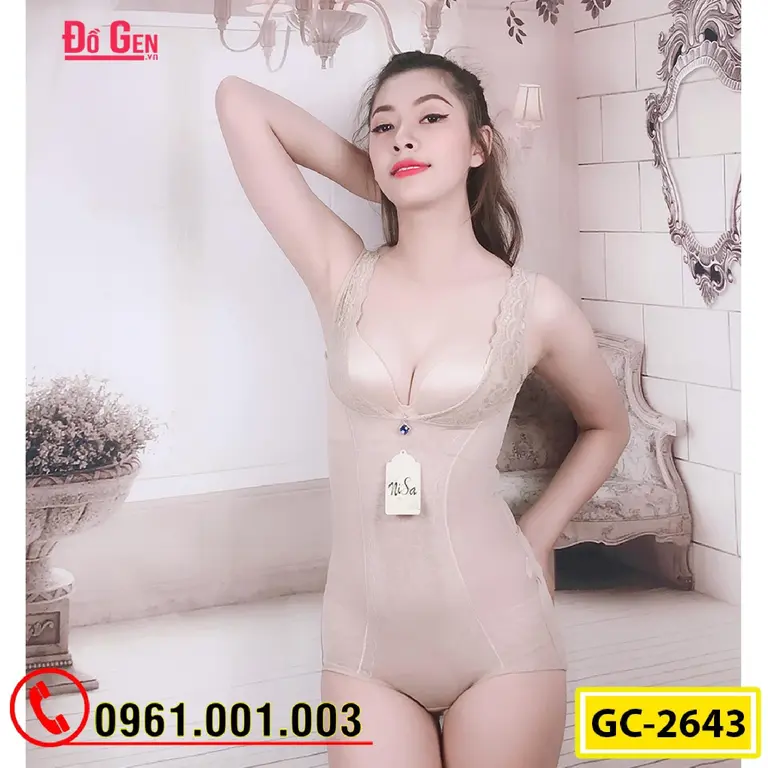Bộ Đồ Lót Gen Định Hình - Gen Nịt Bụng Thu Gọn Vòng Eo (Cod: GC-2643)
