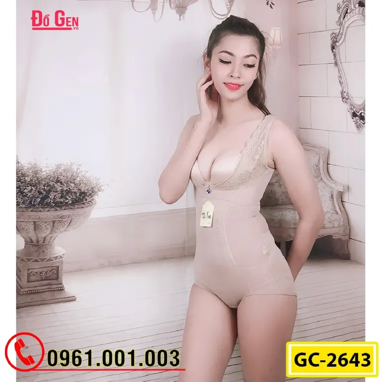 Bộ Đồ Lót Gen Định Hình - Gen Nịt Bụng Thu Gọn Vòng Eo (Cod: GC-2643)