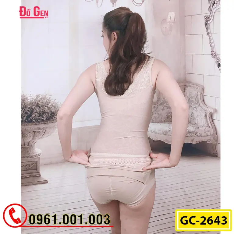 Bộ Đồ Lót Gen Định Hình - Gen Nịt Bụng Thu Gọn Vòng Eo (Cod: GC-2643)