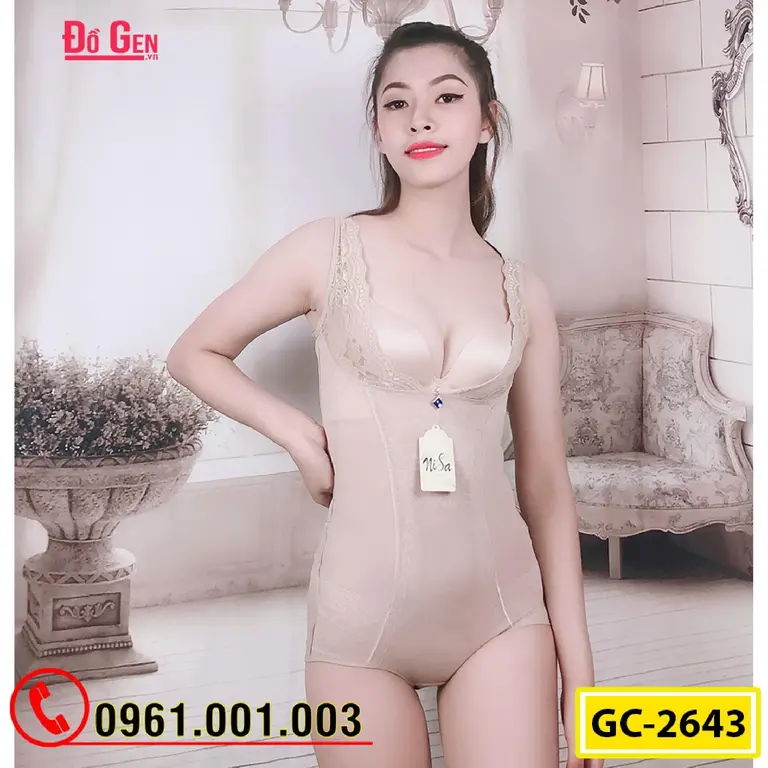 Bộ Đồ Lót Gen Định Hình - Gen Nịt Bụng Thu Gọn Vòng Eo (Cod: GC-2643)