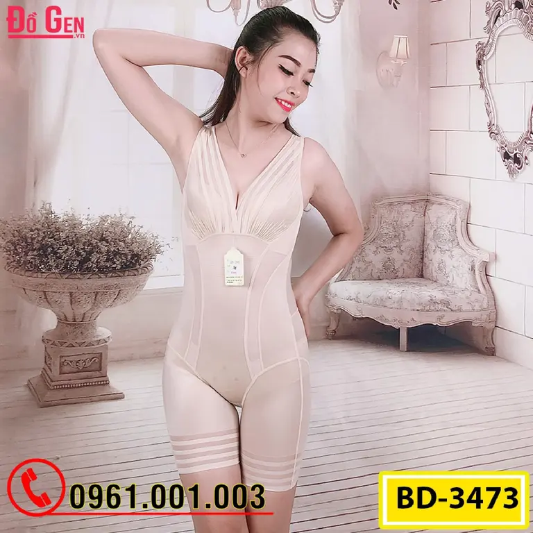 Bộ Đồ Lót Gen Định Hình - Gen Nịt Bụng Thu Gọn Vòng Eo (Cod: BD-3473)