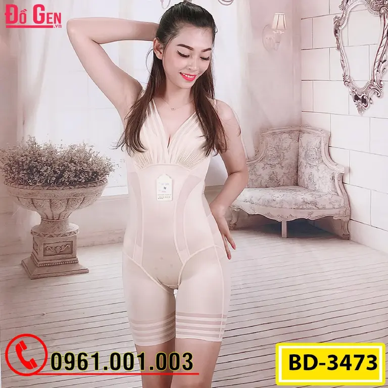 Bộ Đồ Lót Gen Định Hình - Gen Nịt Bụng Thu Gọn Vòng Eo (Cod: BD-3473)