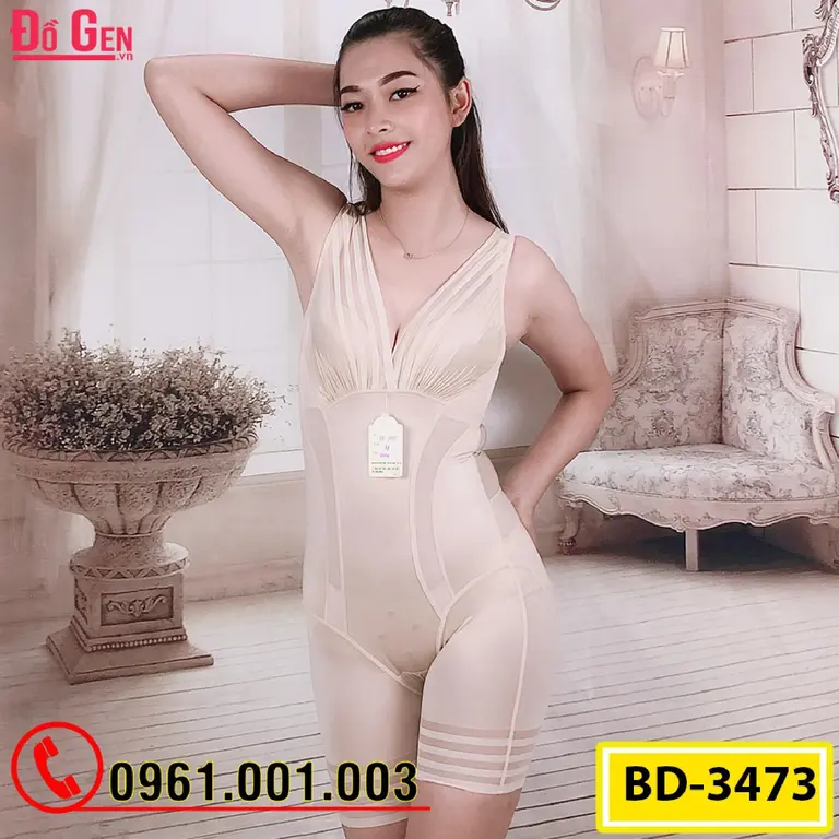 Bộ Đồ Lót Gen Định Hình - Gen Nịt Bụng Thu Gọn Vòng Eo (Cod: BD-3473)