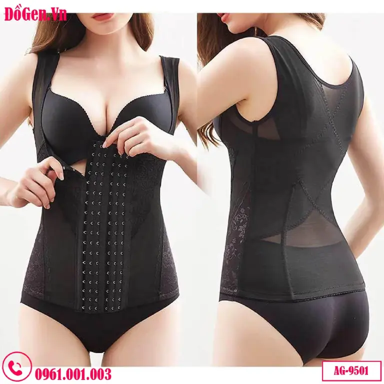 Áo Lót Gen Định Hình Có Đai Nịt Bụng Mã AG-9501 – Giải Pháp Định Hình Vóc Dáng Đỉnh Cao