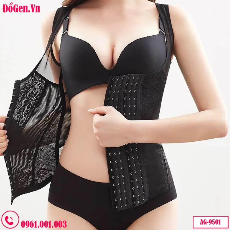 Áo Lót Gen Định Hình Có Đai Nịt Bụng Mã AG-9501 – Giải Pháp Định Hình Vóc Dáng Đỉnh Cao