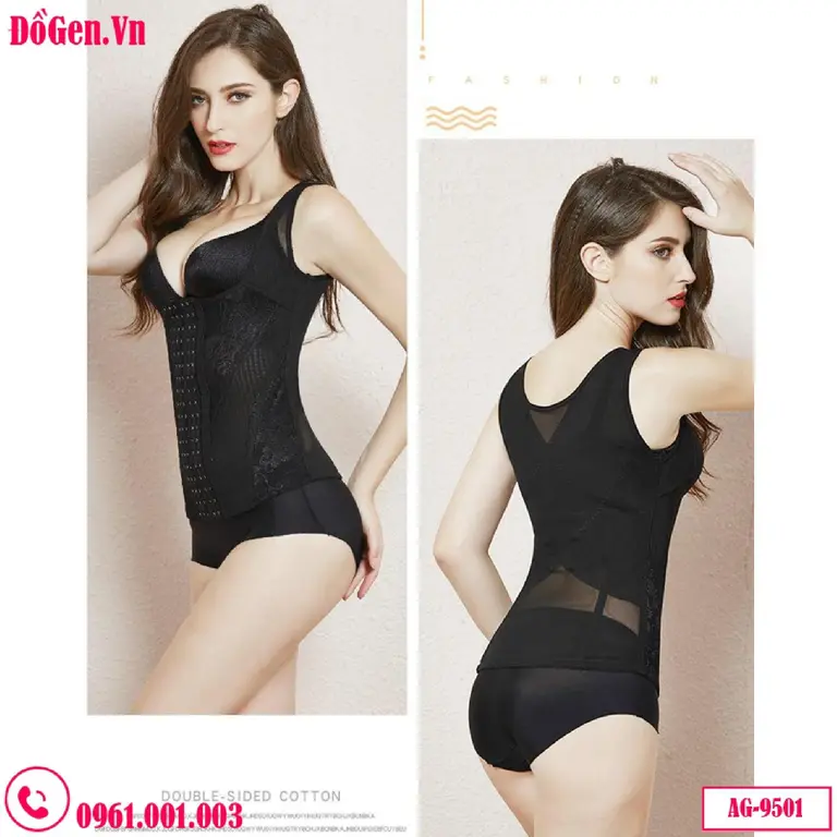 Áo Lót Gen Định Hình Có Đai Nịt Bụng Mã AG-9501 – Giải Pháp Định Hình Vóc Dáng Đỉnh Cao