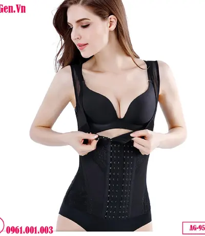 Áo Lót Gen Định Hình Có Đai Nịt Bụng Mã AG-9501 – Giải Pháp Định Hình Vóc Dáng Đỉnh Cao