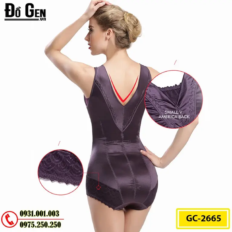 Quần Áo Gen Định Hình - Đồ Lót Định Hình Liền Thân Thu Nhỏ Bụng (Cod: GC-2665)