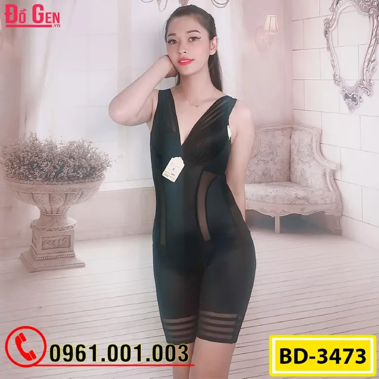 Bộ Đồ Lót Gen Định Hình - Gen Nịt Bụng Thu Gọn Vòng Eo (Cod: BD-3473)