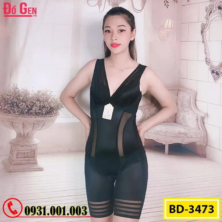 Bộ Đồ Lót Gen Định Hình - Gen Nịt Bụng Thu Gọn Vòng Eo (Cod: BD-3473)
