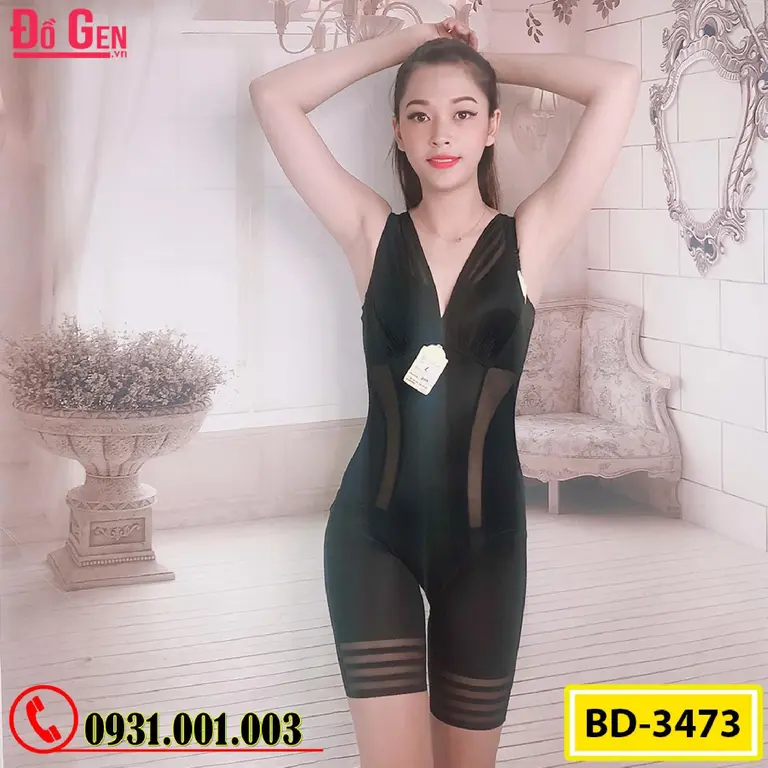 Bộ Đồ Lót Gen Định Hình - Gen Nịt Bụng Thu Gọn Vòng Eo (Cod: BD-3473)