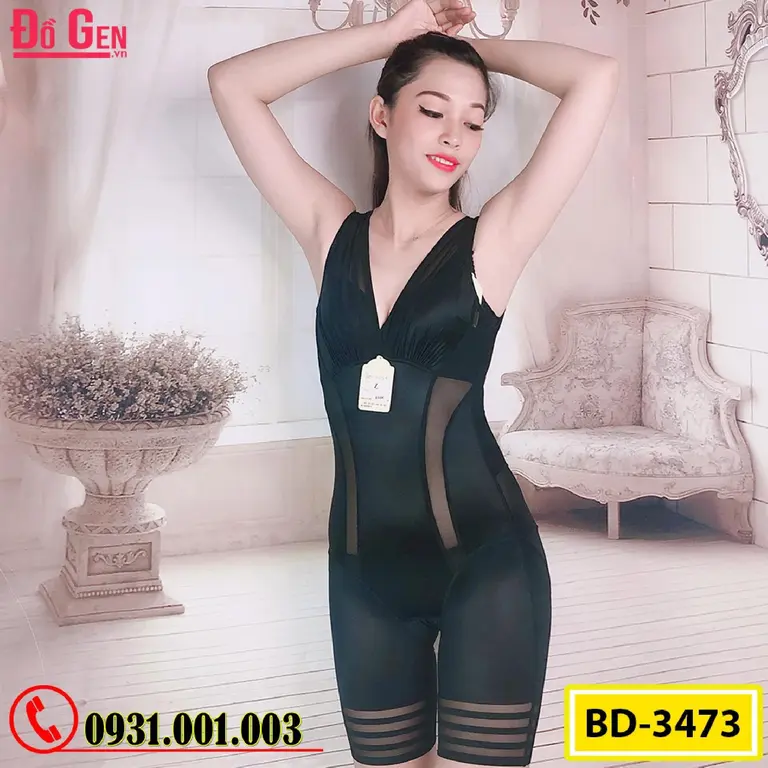 Bộ Đồ Lót Gen Định Hình - Gen Nịt Bụng Thu Gọn Vòng Eo (Cod: BD-3473)