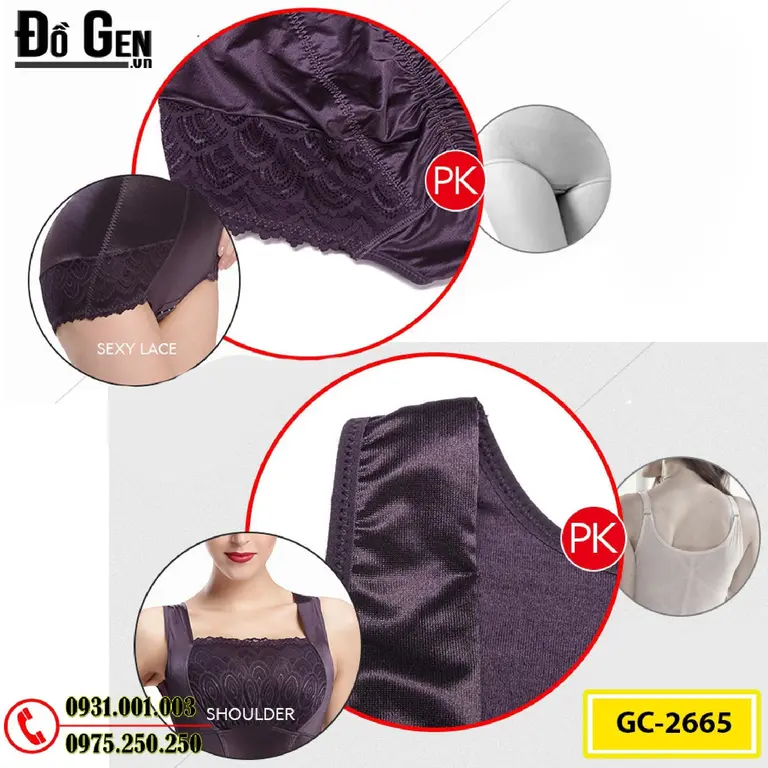 Bộ Đồ Gen Định Hình - Đồ Lót Định Hình Thu Gọn Vòng Eo (Cod: GC-2665)