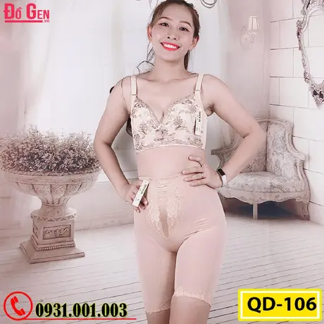 Quần Gen Lót Định Hình Chống Cuộn Thon Eo Thon Đùi Nâng Mông (Cod: QD-106)
