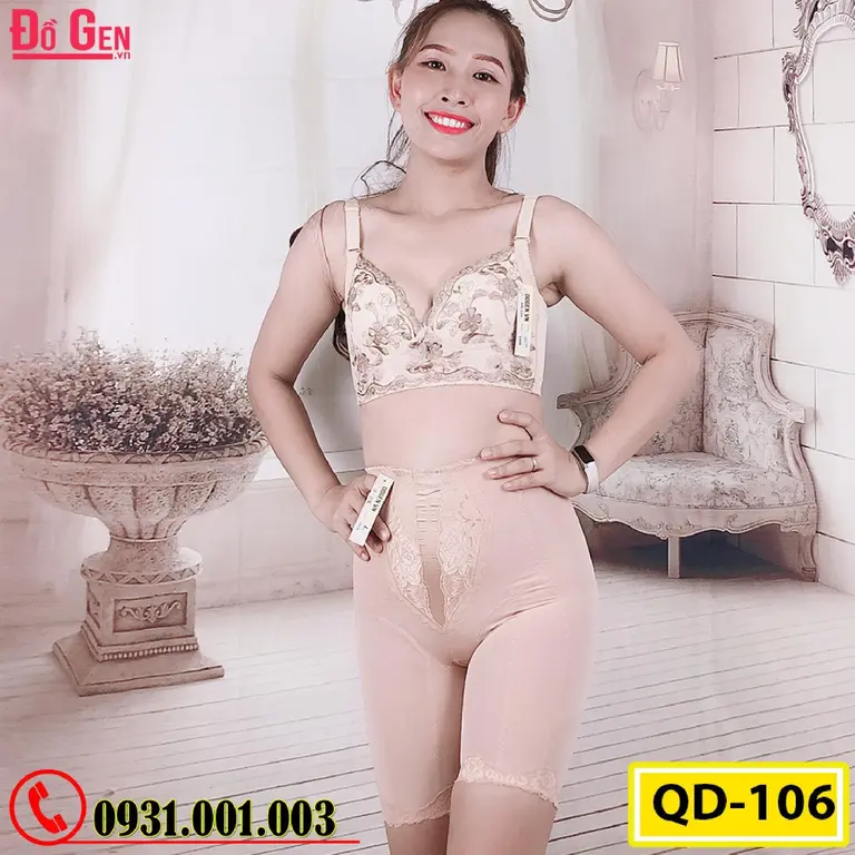 Quần Gen Lót Định Hình Chống Cuộn Thon Eo Thon Đùi Nâng Mông (Cod: QD-106)