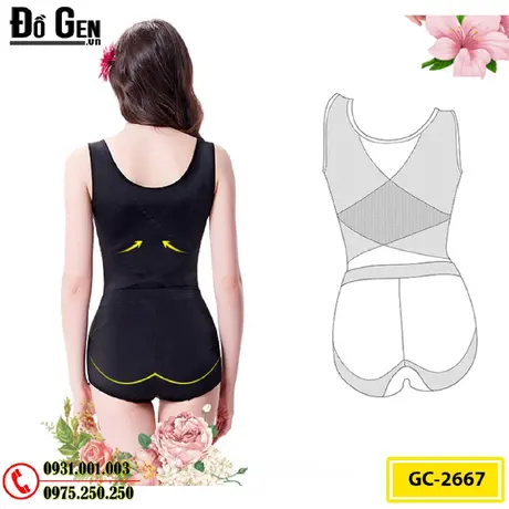 Bộ Đồ Gen Định Hình - Đồ Lót Định Hình Cao Cấp Thu Gọn Vòng Eo (Cod: GC-2667)