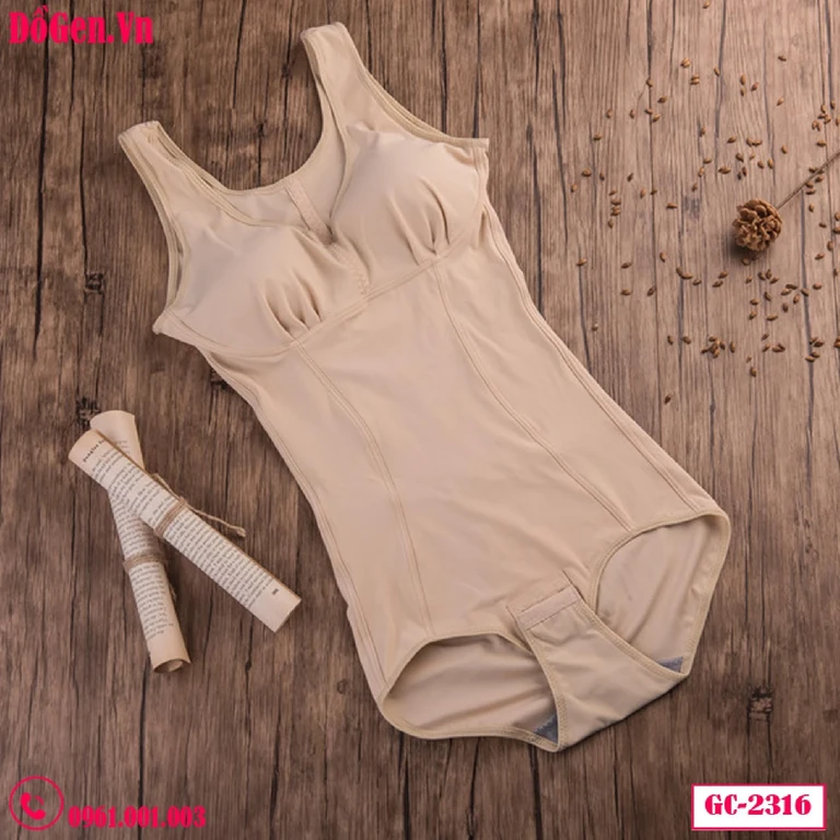 Áo Gen Nịt Bụng Sau Sinh Có Mút Ngực Chống Chảy Xệ GC-2316