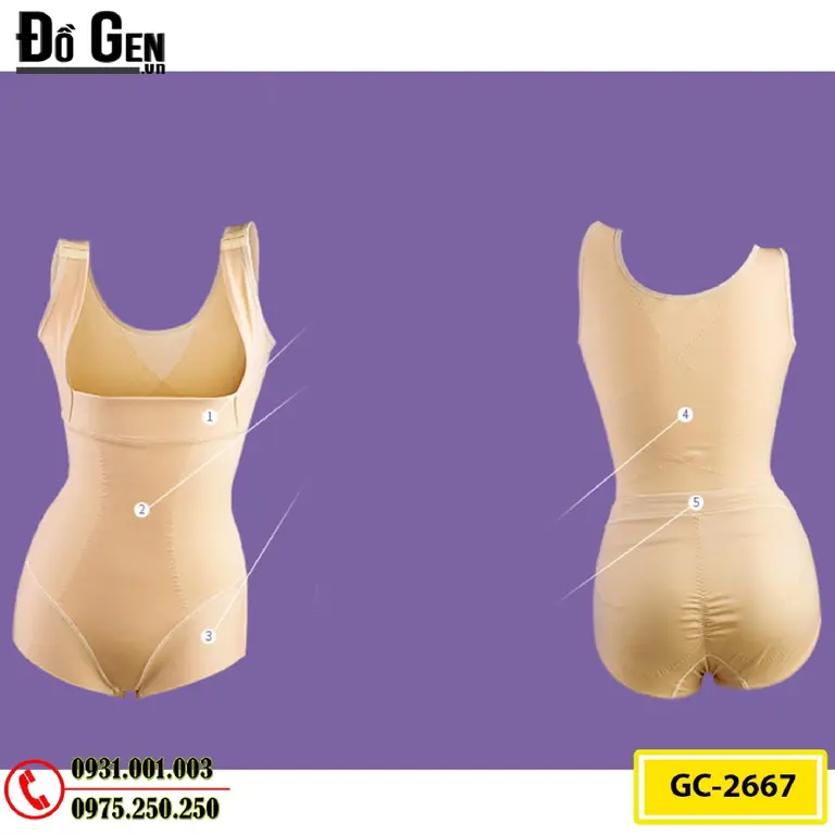 Quần Áo Lót Định Hình - Đồ Lót Gen Định Hình Cải Thiện Vóc Dáng (Cod: GC-2667)