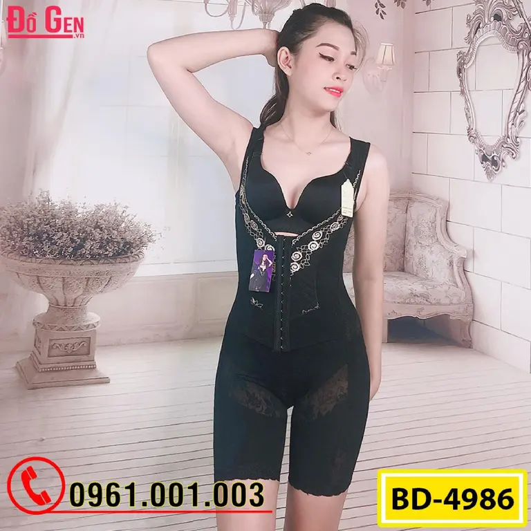 Bộ Đồ Lót Gen Định Hình - Gen Nịt Bụng Thu Gọn Vòng Eo (Cod: BD-4986)