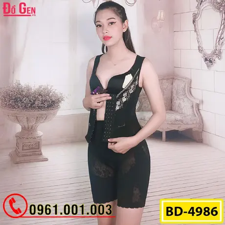 Bộ Đồ Lót Gen Định Hình - Gen Nịt Bụng Thu Gọn Vòng Eo (Cod: BD-4986)