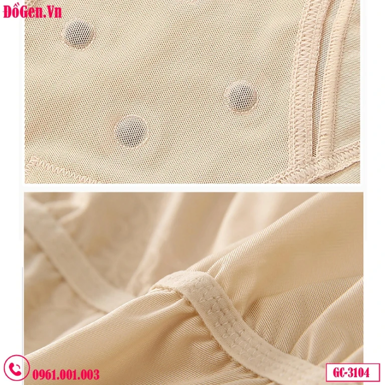 Bộ Đồ Lót Liền Thân Nịt Bụng Cao Cấp Kèm Mút Ngực GC-3104