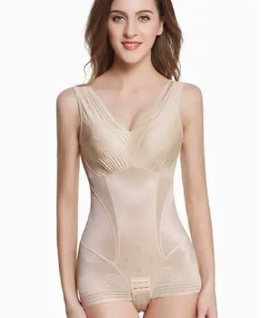 Bộ Đồ Lót Liền Thân Nịt Bụng Cao Cấp Kèm Mút Ngực GC-3104