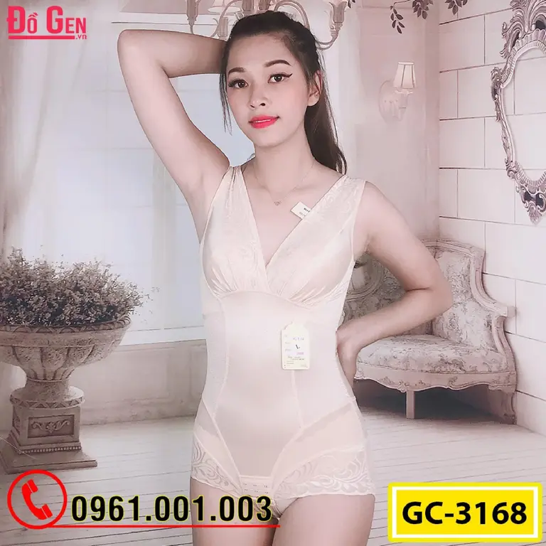 Bộ Đồ Lót Gen Định Hình - Gen Nịt Bụng Giúp Thon Gọn Eo (Cod: GC-3168)