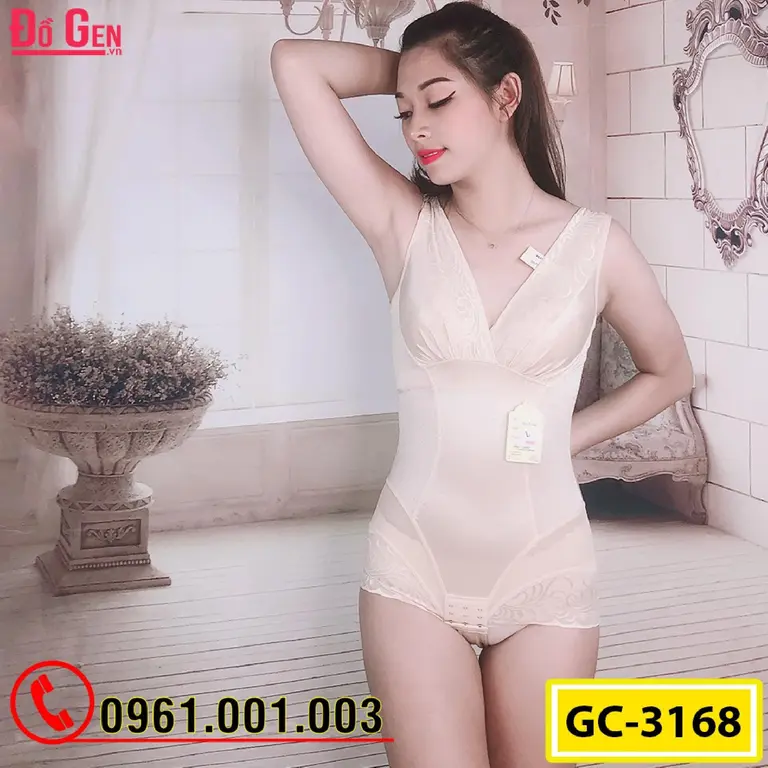 Bộ Đồ Lót Gen Định Hình - Gen Nịt Bụng Giúp Thon Gọn Eo (Cod: GC-3168)