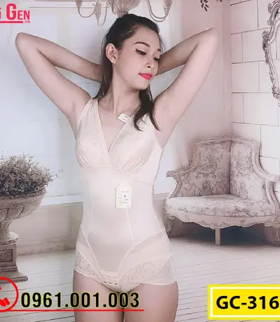 Bộ Đồ Lót Gen Định Hình - Gen Nịt Bụng Giúp Thon Gọn Eo (Cod: GC-3168)