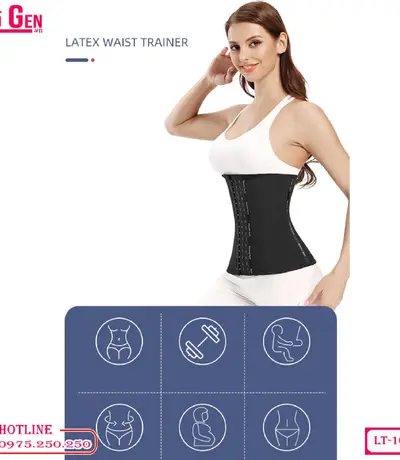 Gen Nịt Bụng Cao Su Latex Định Hình Thon Gọn Eo LT-104