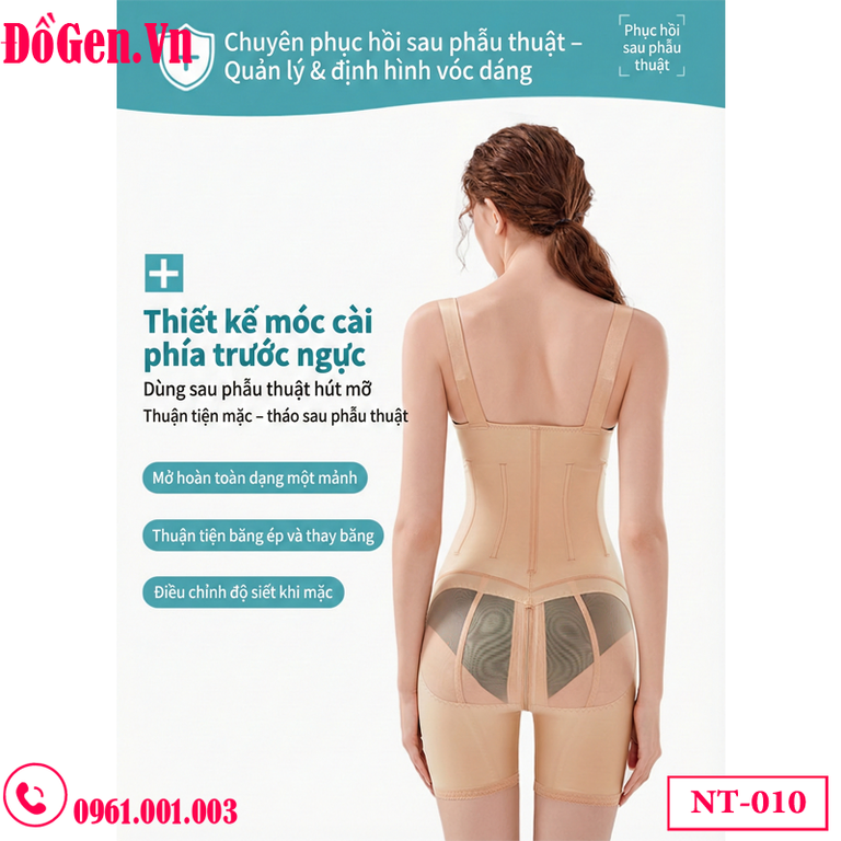 Áo gen y khoa compression garment sau liposuction abdomen thighs buttocks giúp ổn định mô.