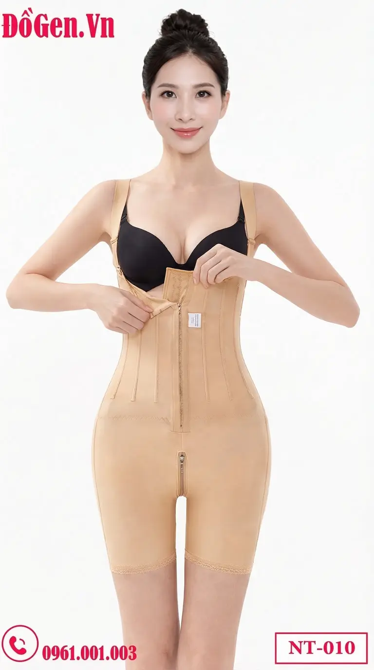 Áo gen định hình nịt bụng sau hút mỡ giúp dáng thon gọn và săn chắc hơn.