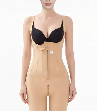 Áo gen lipo compression garment hỗ trợ recovery sau hút mỡ bụng đùi mông.