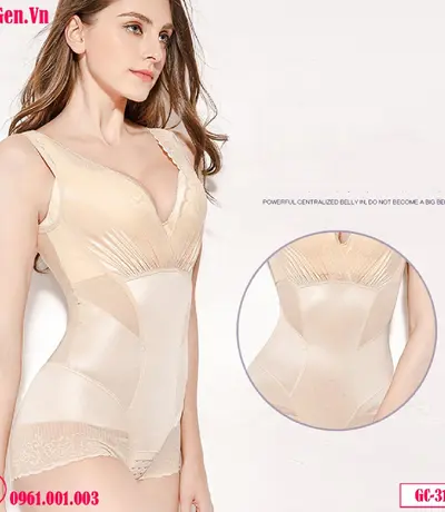 Áo Lót Gen Định Hình Toàn Thân Nịt Bụng Chính Hãng Chất Lượng GC-3154