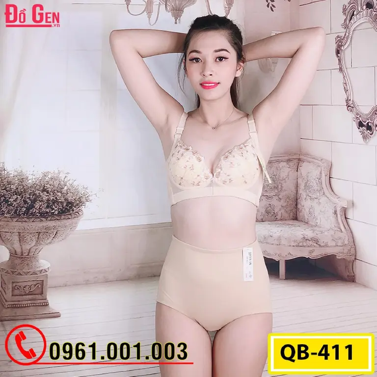 Gen Nịt Bụng - Quần Lót Gen Định Hình Cao Cấp Chống Cuộn Thu Gọn Vòng Eo (Cod: QB-411)