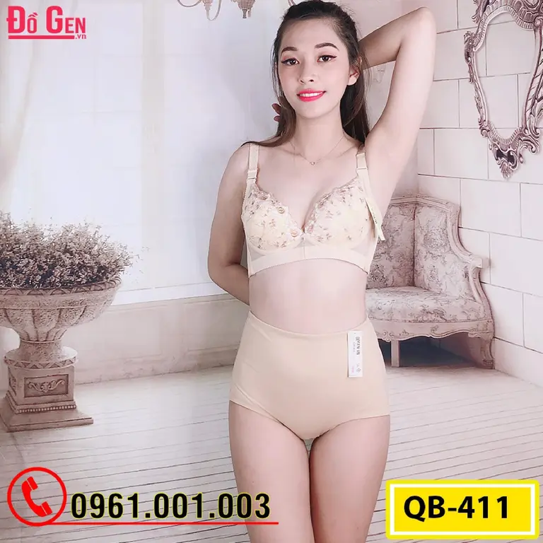 Gen Nịt Bụng - Quần Lót Gen Định Hình Cao Cấp Chống Cuộn Thu Gọn Vòng Eo (Cod: QB-411)