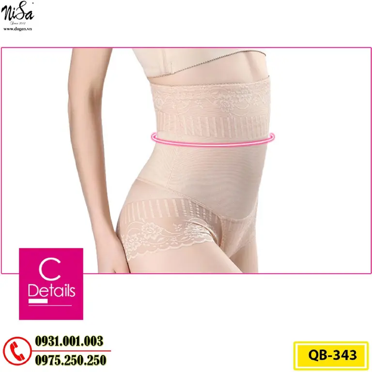 Quần Gen Định Hình - Quần Lót Định Hình Cao Cấp Thu Nhỏ Vòng Eo (Cod: QB-343)
