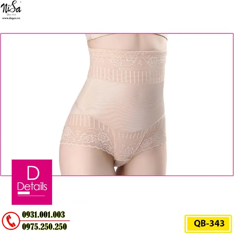 Quần Gen Định Hình - Quần Lót Định Hình Cao Cấp Thu Nhỏ Vòng Eo (Cod: QB-343)