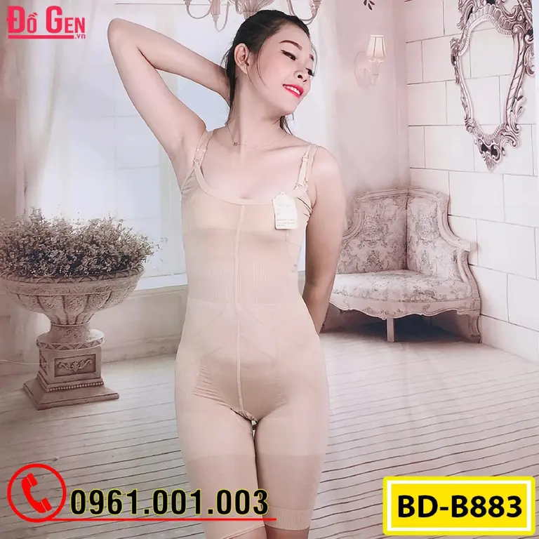 Bộ Đồ Lót Gen Định Hình - Gen Nịt Bụng Thu Gọn Vòng Eo (Cod: BD-B883)