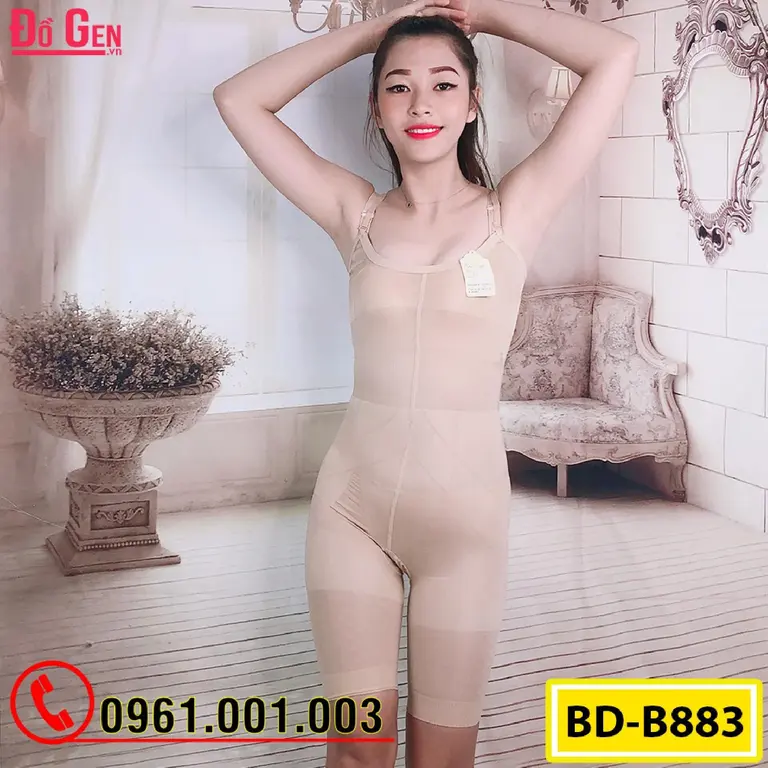 Bộ Đồ Lót Gen Định Hình - Gen Nịt Bụng Thu Gọn Vòng Eo (Cod: BD-B883)