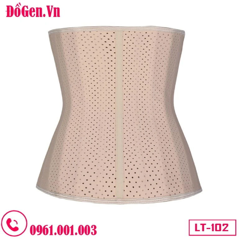 Đai Nịt Bụng Cao Su Latex Chính Hãng Dạng Lưới LT-102 25cm 25 Xương